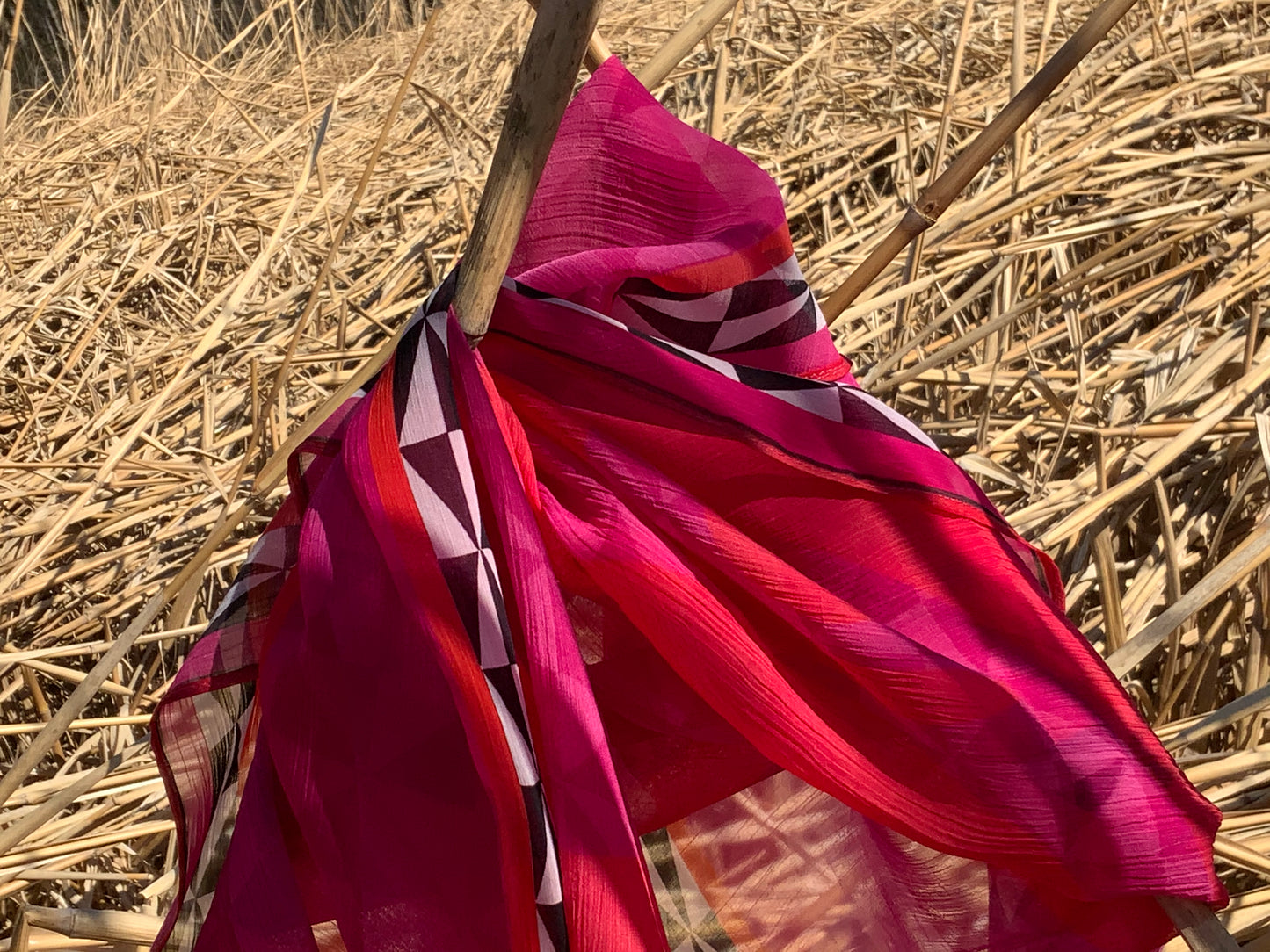 IBIZASPIRIT Scarf "Om" - reine Seide