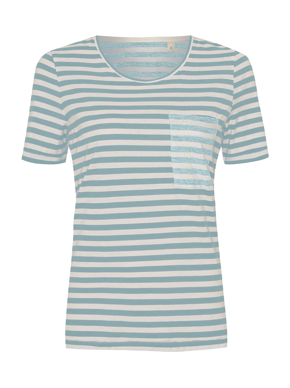 Shirt lovely you aqua cremestripes